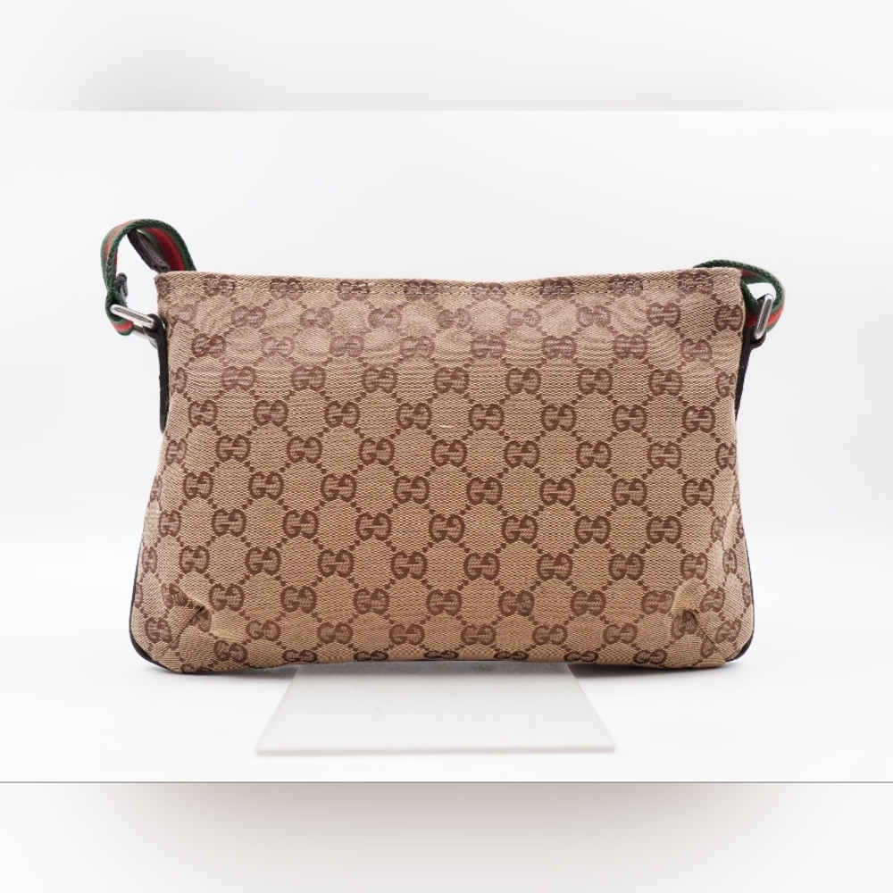 BN22 ❣️ GUCCI Monogram Web Flat Messenger Crossbody - Picture 4 of 13